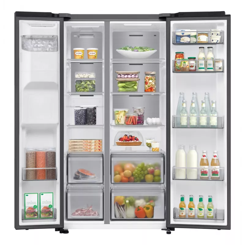 Samsung RS70F64KDF frigorífico side-by-side independiente 640 L negro
