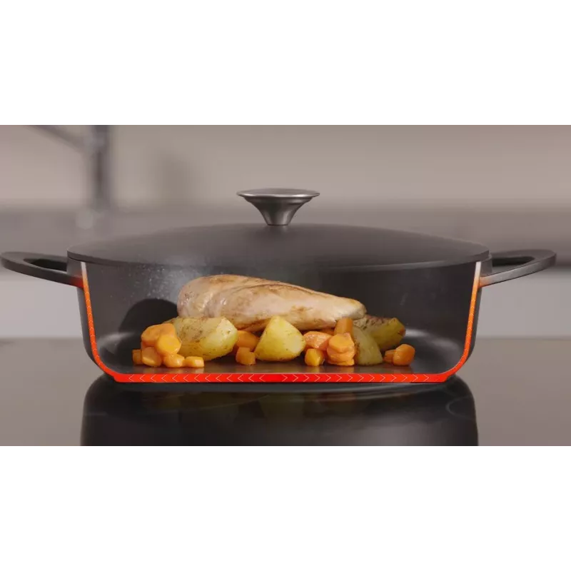 Sartén Tefal Trattoria E2187274 redonda negra aluminio 28 cm