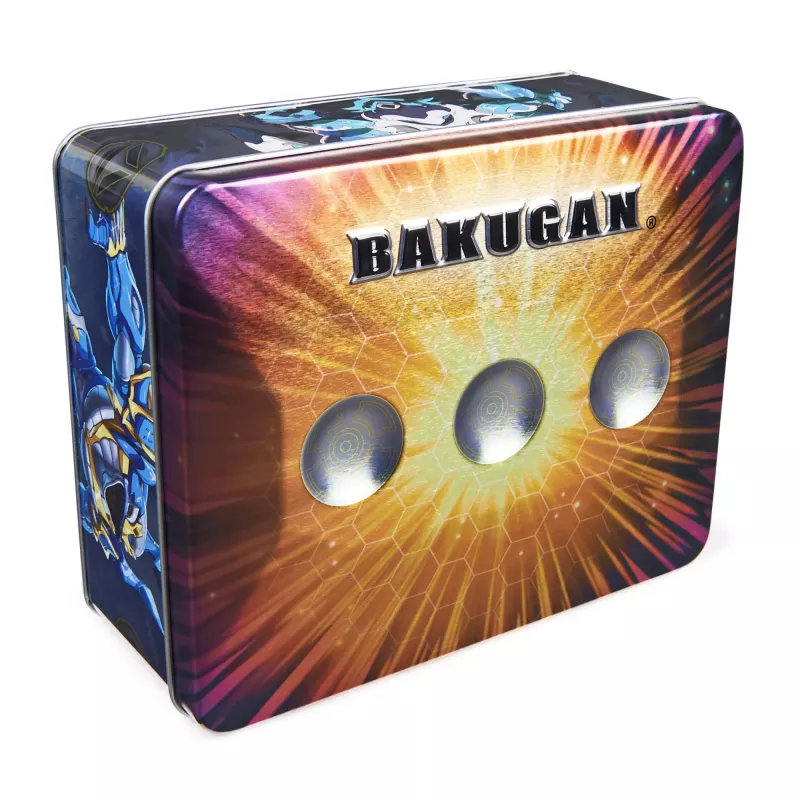Bakugan Baku-Tin, Sectanoid, lata premium de almacenamiento para coleccionistas con Mystery, trading cards, juguete infantil para niños a partir de 6 años