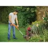 Black & Decker ST182320-QW cortabordes a batería, 18 V, 2,0 Ah Li-Ion, ancho de corte de 25 cm, con batería y cargador, naranja/negro