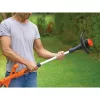 Black & Decker ST182320-QW cortabordes a batería, 18 V, 2,0 Ah Li-Ion, ancho de corte de 25 cm, con batería y cargador, naranja/negro
