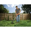Black & Decker ST182320-QW cortabordes a batería, 18 V, 2,0 Ah Li-Ion, ancho de corte de 25 cm, con batería y cargador, naranja/negro