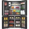 Hisense RQ760N4IFE frigorífico combi multipuerta, de libre instalación, frigorífico 345 l, congelador 232 l, dispensador de agua/hielo, 178,5 cm, clase energética E, negro