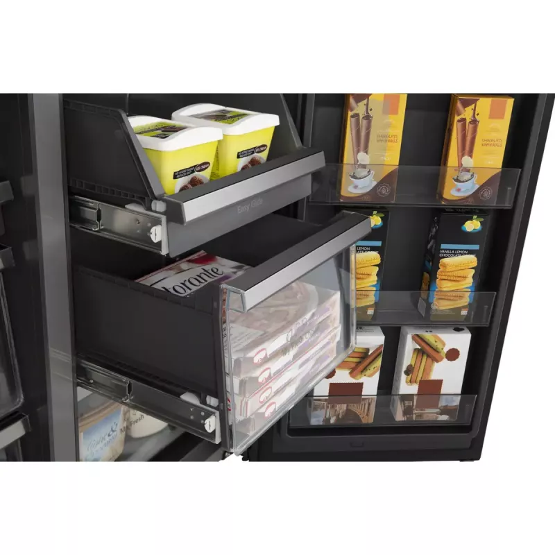 Hisense RQ760N4IFE frigorífico combi multipuerta, de libre instalación, frigorífico 345 l, congelador 232 l, dispensador de agua/hielo, 178,5 cm, clase energética E, negro