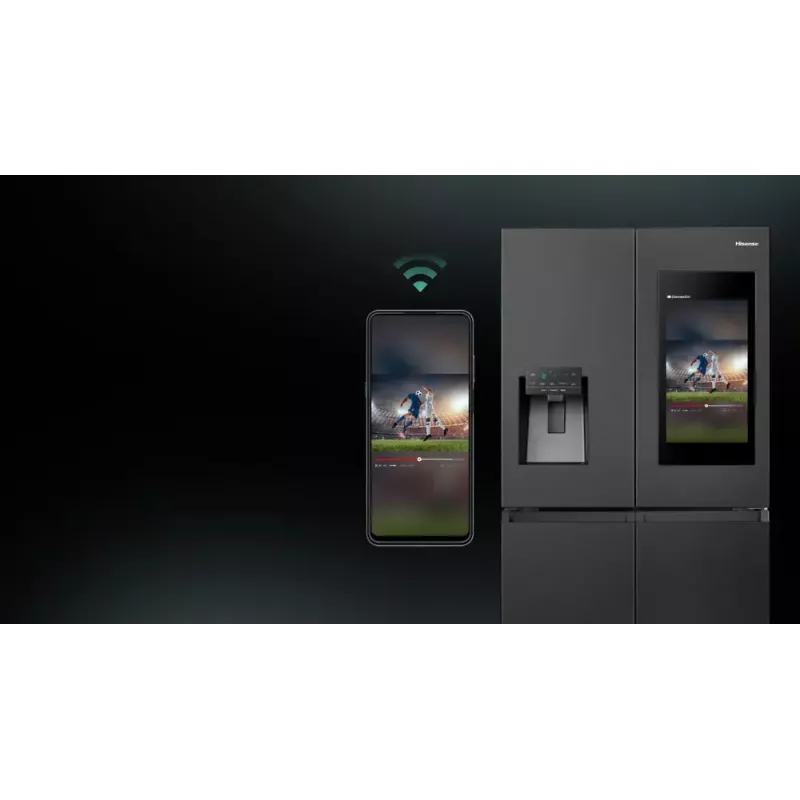 Hisense RQ760N4IFE frigorífico combi multipuerta, de libre instalación, frigorífico 345 l, congelador 232 l, dispensador de agua/hielo, 178,5 cm, clase energética E, negro