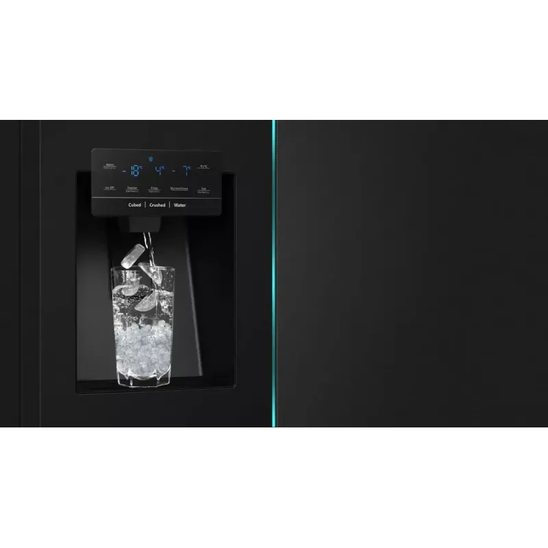 Hisense RQ760N4IFE frigorífico combi multipuerta, de libre instalación, frigorífico 345 l, congelador 232 l, dispensador de agua/hielo, 178,5 cm, clase energética E, negro