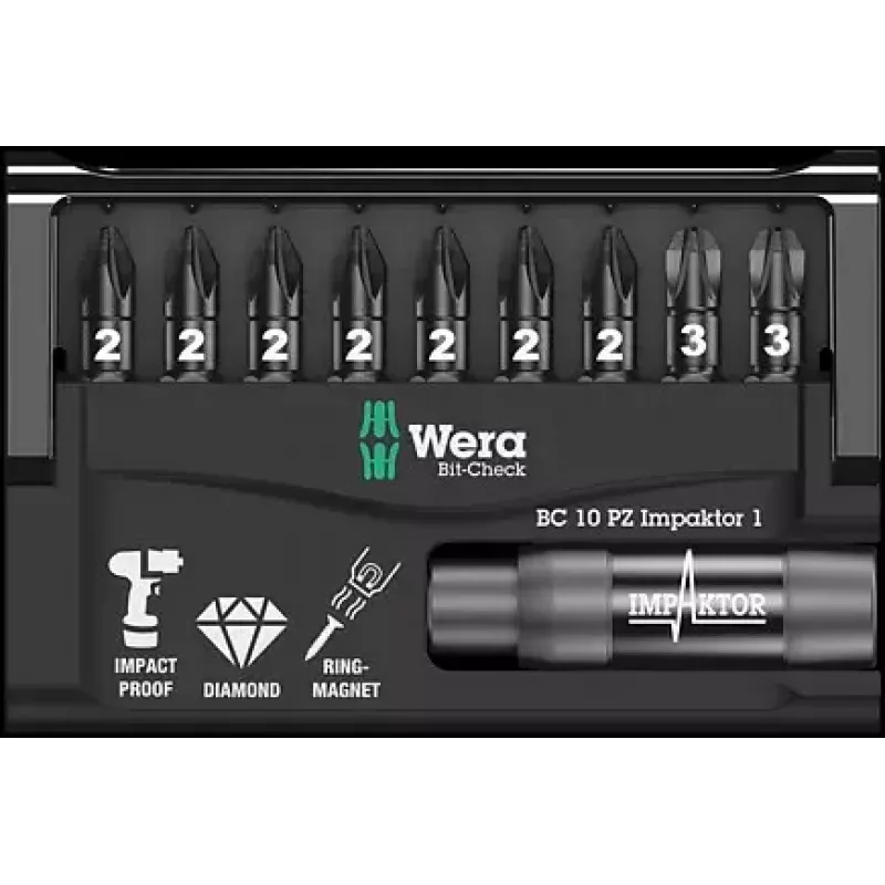 Juego de puntas de destornillador Wera 05057684001