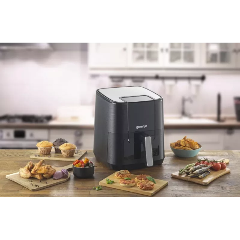 Gorenje AF1350DWB Freidora de aire individual 5,4 L de pie 1350 W Negro