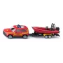 Siku Land Rover Defender con barco Modelo SUV premontado