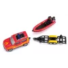 Siku Land Rover Defender con barco Modelo SUV premontado