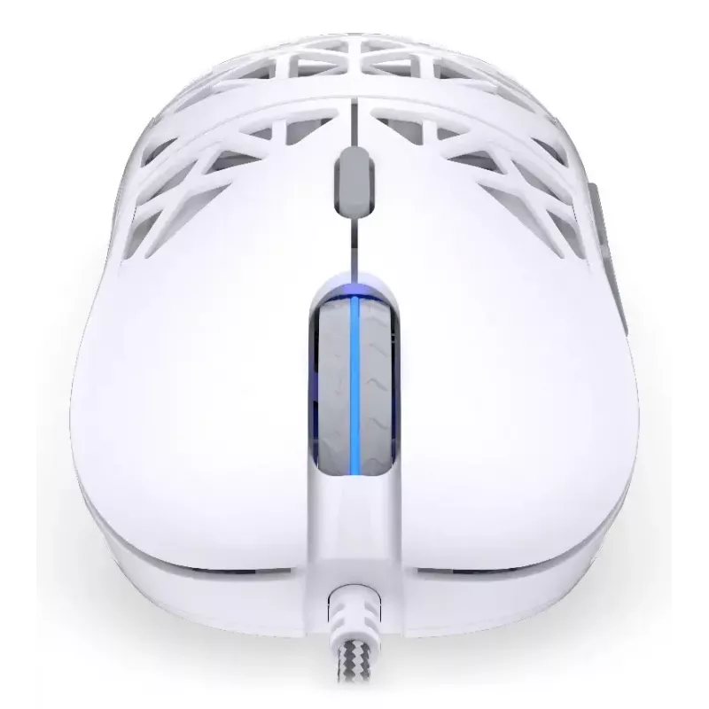 Endorfy LIV Onyx White ratón para juegos, USB, óptico