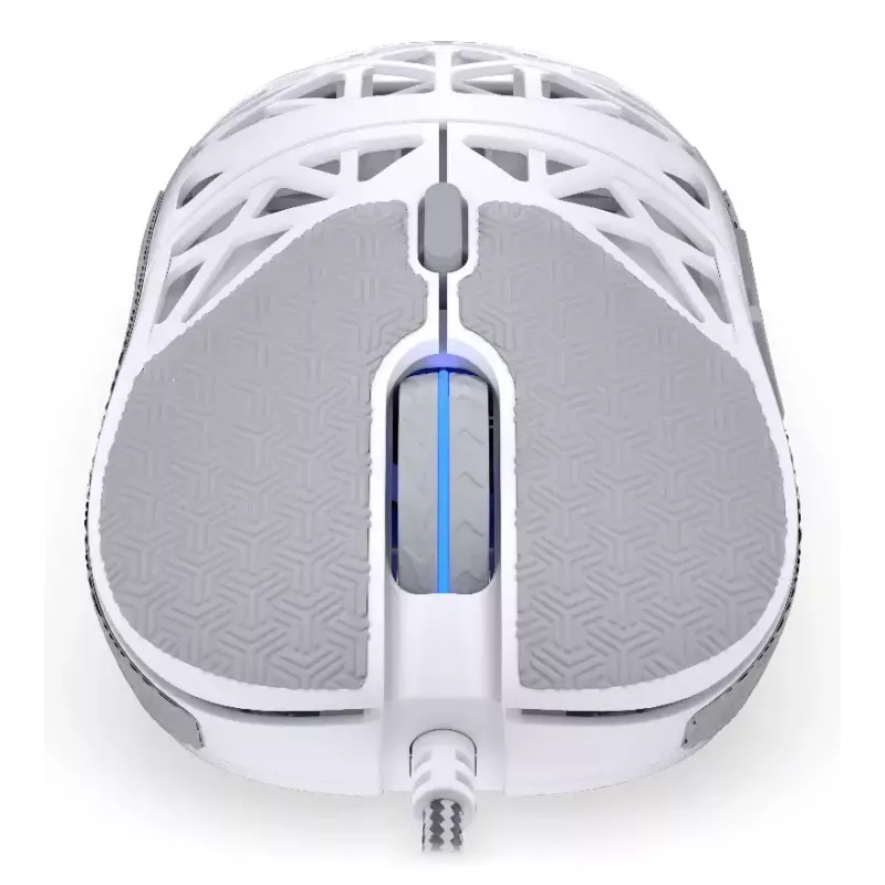 Endorfy LIV Onyx White ratón para juegos, USB, óptico