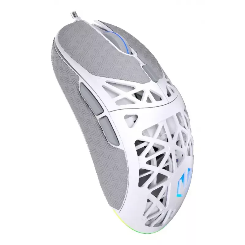 Endorfy LIV Onyx White ratón para juegos, USB, óptico