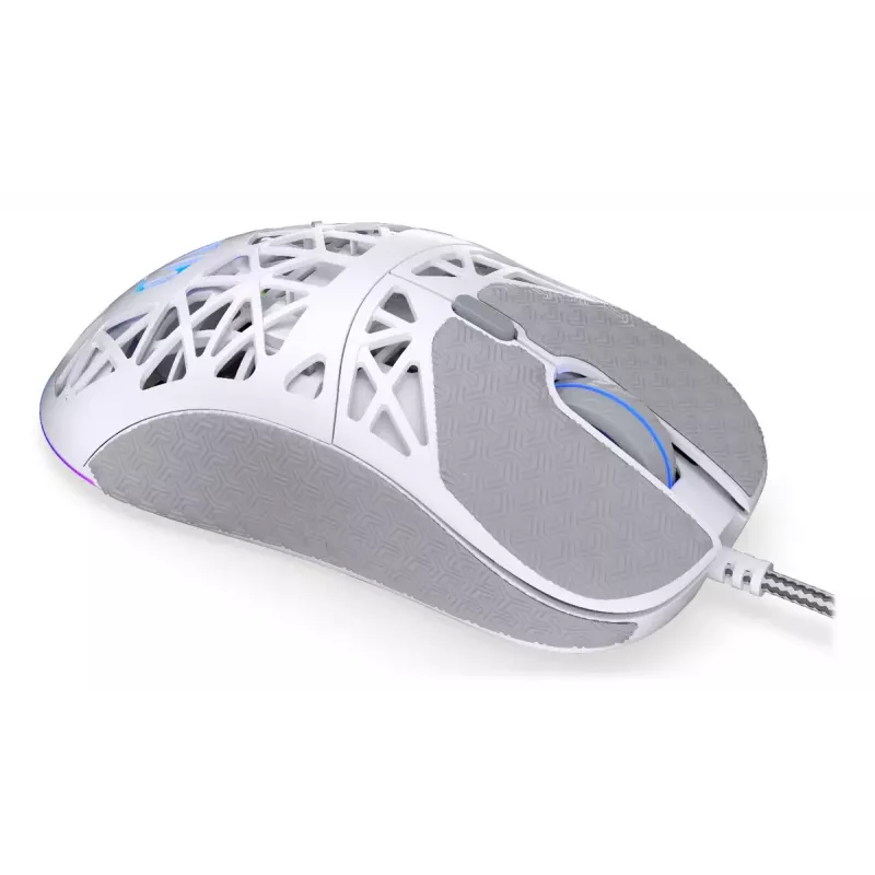 Endorfy LIV Onyx White ratón para juegos, USB, óptico