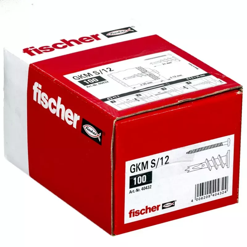 Set de tornillos y tacos Fischer GKM 12