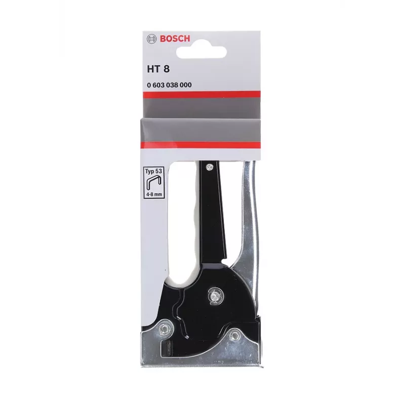 Grapadora manual Bosch 0 603 038 000 negra, acero inoxidable