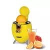 Unold 78132 Power Juicy exprimidor de cítricos eléctrico, 300 W, antigoteo, arranque/parada automático, amarillo/acero inoxidable
