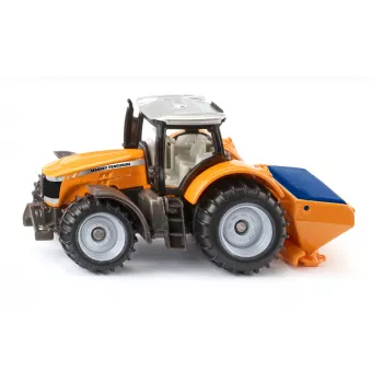 Siku Massey Ferguson con esparcidor de sal modelo de tractor montado