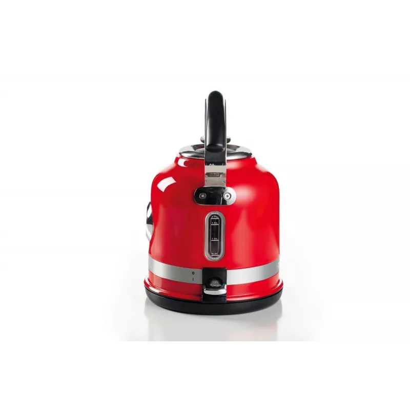 Hervidor Ariete 2854 Moderna, 2000 W, capacidad 1,7 l, 360° sin cable, sistema de apagado automático, filtro extraíble, nivel de agua visible, termómetro, rojo