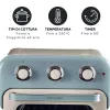 Freidora de aire y horno Ariete 4632 Vintage, 1400W, 2en1, capacidad 16L, accesorios incluidos, temporizador 60 minutos, doble cristal, azul