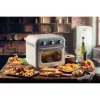 Freidora de aire y horno Ariete 4632 Vintage, 1400W, 2en1, capacidad 16L, accesorios incluidos, temporizador 60 minutos, doble cristal, azul