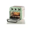 Freidora de aire y horno Ariete 4632 Vintage, 1400W, 2en1, capacidad 16L, accesorios incluidos, temporizador 60 minutos, doble cristal, verde