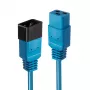 Cable alargador Lindy 2m IEC C19 a C20, azul, 2 m, conector hembra C19, conector macho C20, 250 V, 16 A