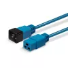 Lindy 30120 cable alargador de alimentación IEC 60320 C19 a C20, 1 m, 16 A, moldeado, azul