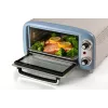 Horno eléctrico Ariete 3919 Vintage, 800 W, capacidad 10 l, doble cristal, retro, azul