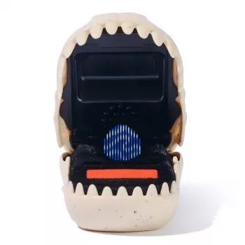 Juguete interactivo de dinosaurio Spinmaster Bitzee Jurassic World – 25 dinos en su interior, pods reactivos al tacto, pila AA, beige
