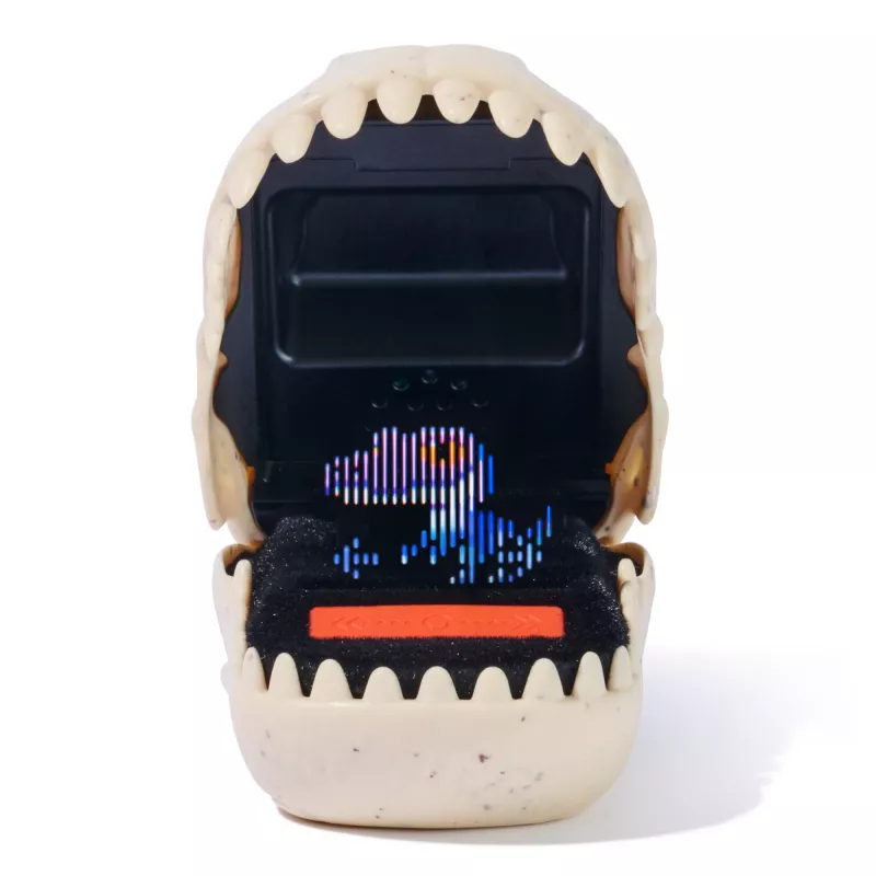 Juguete interactivo de dinosaurio Spinmaster Bitzee Jurassic World – 25 dinos en su interior, pods reactivos al tacto, pila AA, beige