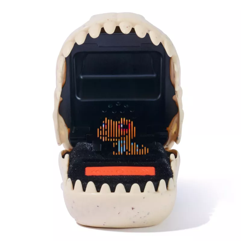 Juguete interactivo de dinosaurio Spinmaster Bitzee Jurassic World – 25 dinos en su interior, pods reactivos al tacto, pila AA, beige