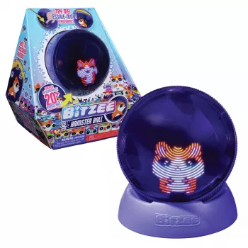 Juguete interactivo de bola de hámster Spinmaster Bitzee con más de 20 hámsteres digitales, rueda y reacciona al tacto, pila AA, multicolor