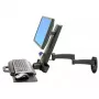 Ergotron 200 Series Combo Arm 61 cm (24 inch) pared negro