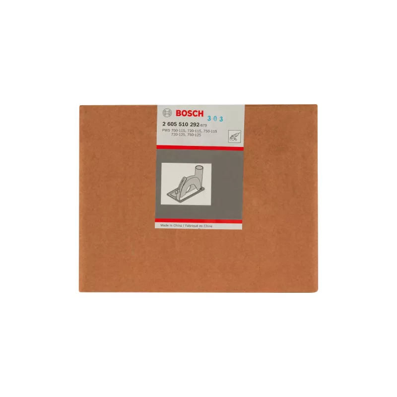 Bosch 2605510292 campana de aspiración con carro guía para amoladoras angulares, Ø 115/125 mm, negra