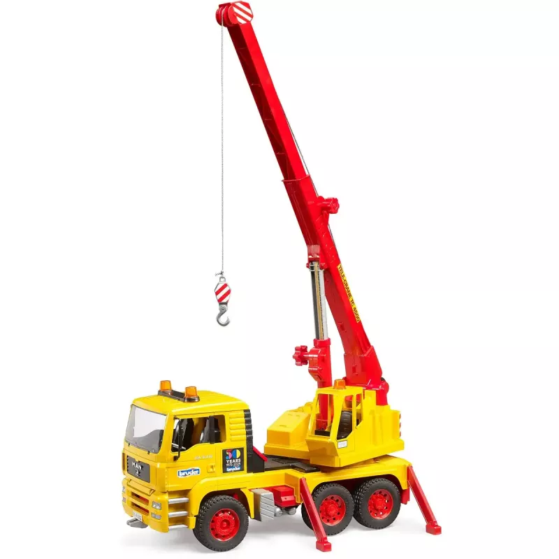 Camión grúa de juguete BRUDER MAN TGA Modelo 01054, vehículo de juguete a escala para jugar