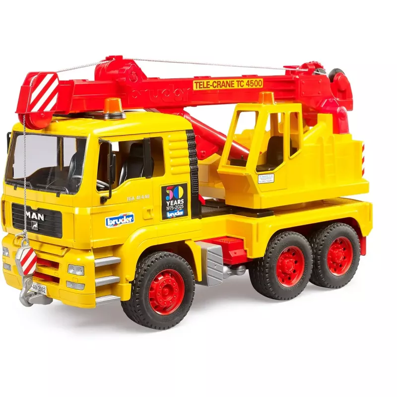 Camión grúa de juguete BRUDER MAN TGA Modelo 01054, vehículo de juguete a escala para jugar