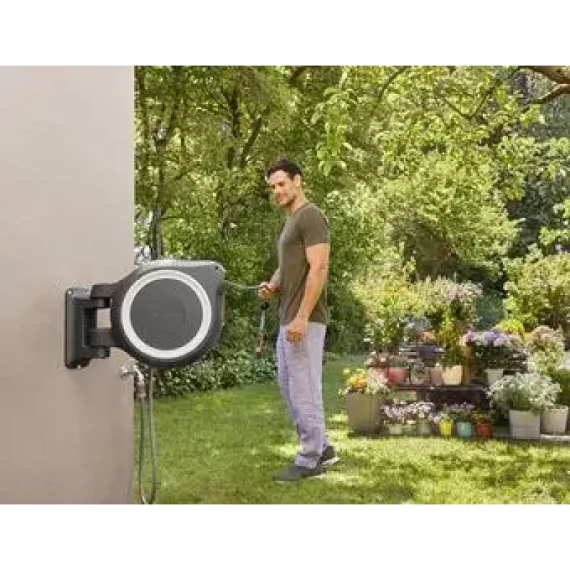 Enrollador de manguera de pared Gardena RollUp L