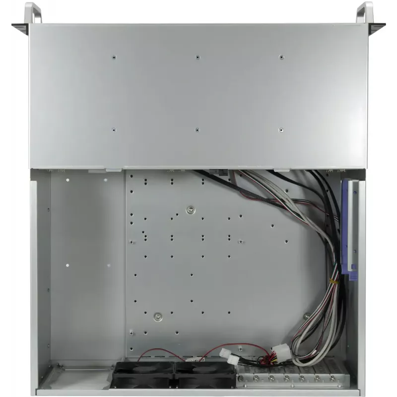 Inter-Tech IPC Storage 4U-4708 caja de servidor rack 19", 4U, 8 bahías Hot-Swap HDD de 2,5/3,5", backplane SAS 12G, E-ATX, 4 ventiladores delanteros + 2 traseros de 80 mm, negra