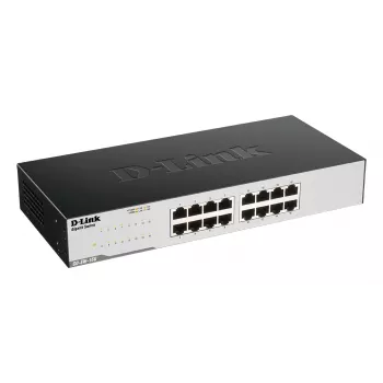D-Link GO-SW-16G no gestionado L2 Gigabit Ethernet (10/100/1000) 1U negro
