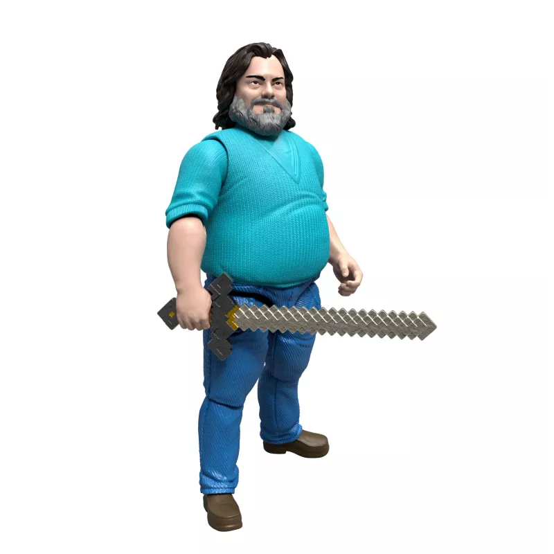 Figura de acción MATTEL Minecraft Steve con accesorios, 4 pulgadas (6+), plástico, multicolor