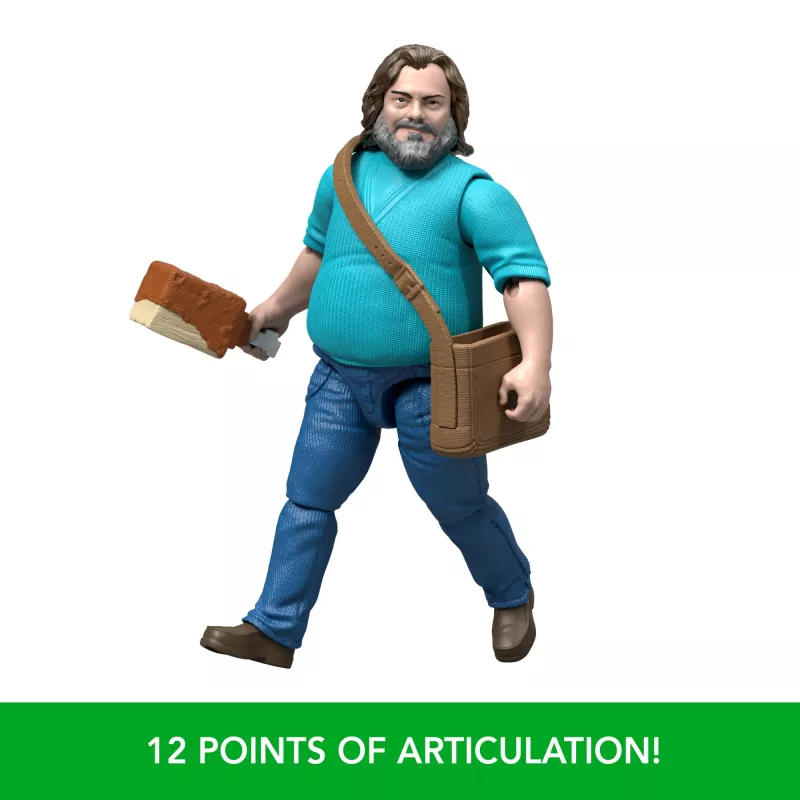 Figura de acción MATTEL Minecraft Steve con accesorios, 4 pulgadas (6+), plástico, multicolor