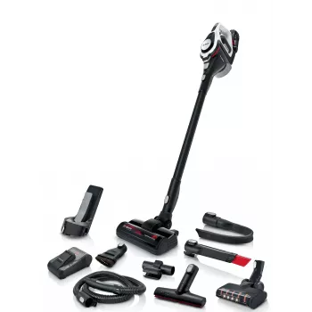 Bosch Serie 8 BSS825ALL aspirador de escoba/aspirador de batería en seco sin bolsa negro, blanco 5 Ah