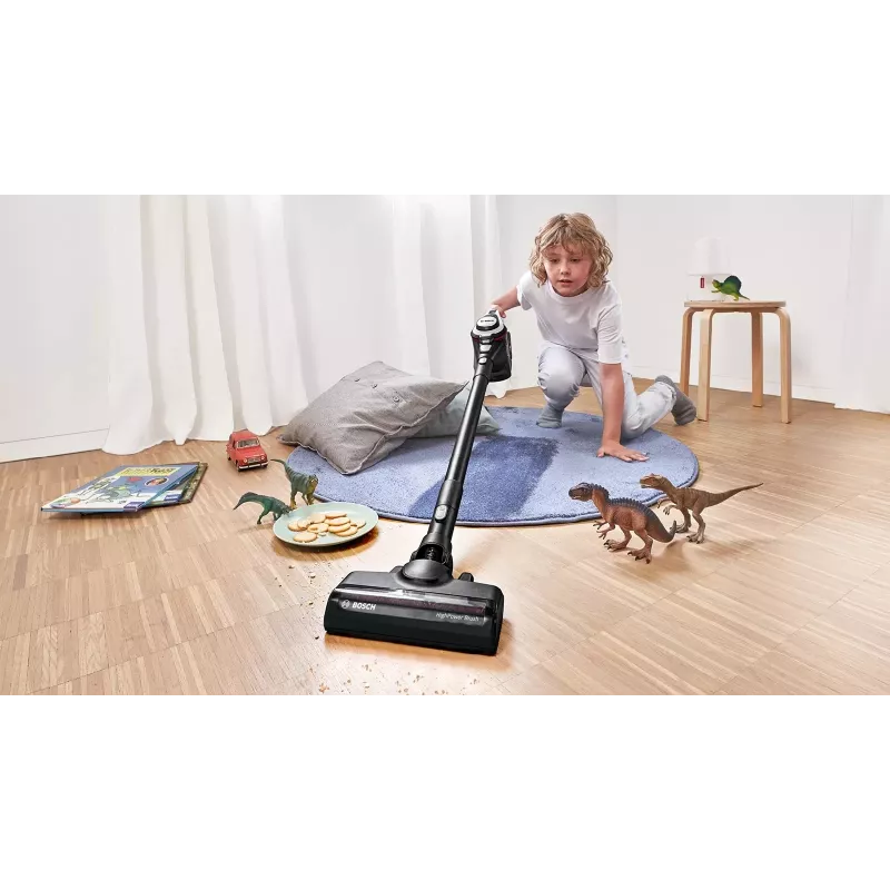 Bosch Serie 8 BSS825ALL aspirador de escoba/aspirador de batería en seco sin bolsa negro, blanco 5 Ah