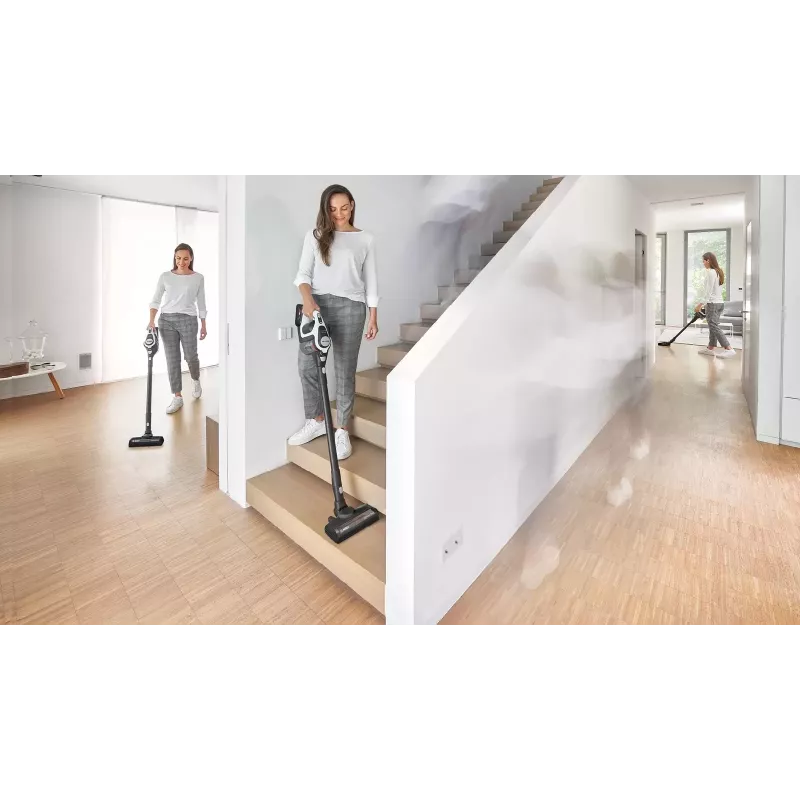 Bosch Serie 8 BSS825ALL aspirador de escoba/aspirador de batería en seco sin bolsa negro, blanco 5 Ah
