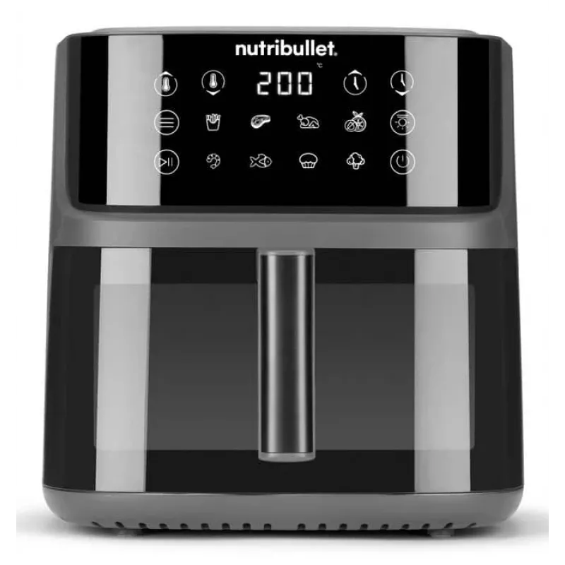 NutriBullet CrispLite Vision Single 8 L freidora de aire caliente 2000 W negro