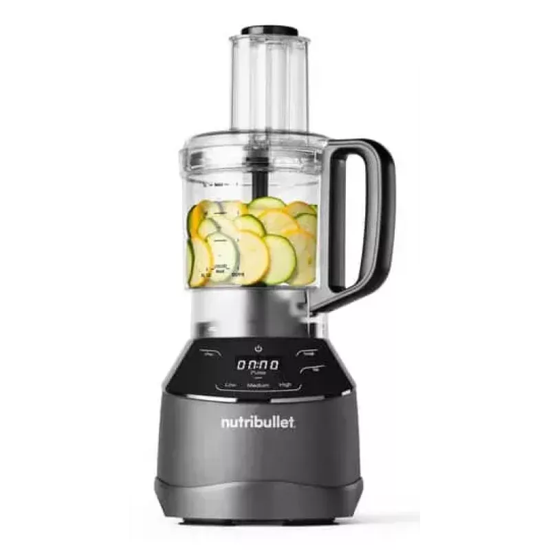 Robot de cocina NUTRIBULLET NBF580B — 1500 W, bol de 1,8 L, negro, cuchillas de acero inoxidable