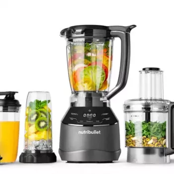 Robot de cocina NUTRIBULLET NBF580B — 1500 W, bol de 1,8 L, negro, cuchillas de acero inoxidable