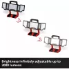 Lámpara a batería EINHELL TP-CL 18/3000 Li Set Solo — lámpara de trabajo recargable, roja, sin batería ni cargador