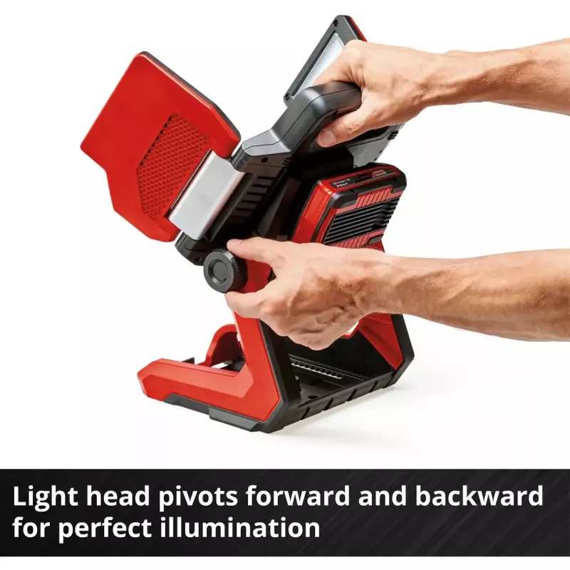Lámpara a batería EINHELL TP-CL 18/3000 Li Set Solo — lámpara de trabajo recargable, roja, sin batería ni cargador